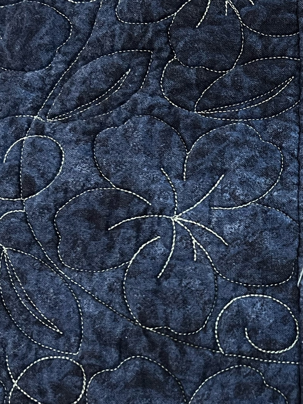 Handmade Floral Basket Appliqué Quilt Throw 73 x 56.5 - Picture 8 of 11